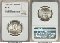 USA Administration 50 Centavos 1945-S MS66 NGC, San Francisco mint, KM183. HID09801242017 © 2022 Heritage Auctions | All Rights Reserved