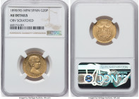 Alfonso XIII gold 20 Pesetas 1890(90) MP-M AU Details (Obverse Scratched) NGC, Madrid mint, KM693. HID09801242017 © 2022 Heritage Auctions | All Right...