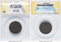 Pair of Certified Assorted Mint Errors ANACS, 1) Isabel II Mint Error - Full Brockage 2-1/2 Centimos ND (1866-1868) - VF25, KM634 2) Alfonso XII Mint ...