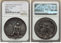 Confederation silver "Bern - Thun Shooting Festival" Medal 1894 MS62 NGC, Richter-228a. 45mm. By Franz Homberg. Issued for the Bern Cantonal shooting ...