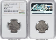 Caracas. Provincial 2 Reales 1818-BS VF30 NGC, Caracas mint, KM-C6.1. Lion in upper left of cross variety. HID09801242017 © 2022 Heritage Auctions | A...