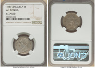 Republic Bolivar 1887-(c) AU Details (Cleaned) NGC, Caracas mint, KM-Y22. HID09801242017 © 2022 Heritage Auctions | All Rights Reserved
