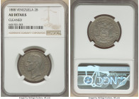 Republic 2 Bolivares 1888-(c) AU Details (Cleaned) NGC, Caracas mint, KM-Y23. HID09801242017 © 2022 Heritage Auctions | All Rights Reserved