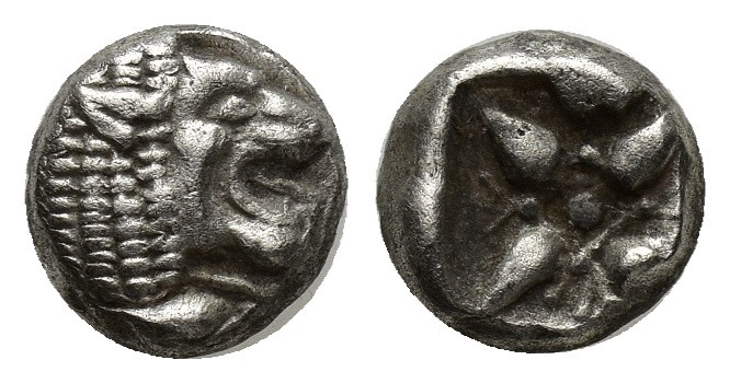 IONIA. Miletus. Ca. late 6th-5th centuries BC. AR 1/12 stater or obol (7mm, 1.17...