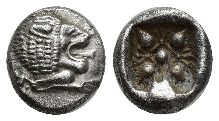 IONIA. Miletus. Ca. late 6th-5th centuries BC. AR 1/12 stater or obol (9mm, 1.17...