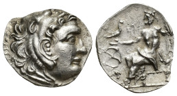 Asia Minor, uncertain mint AR Drachm. (18mm, 3.90 g) In the name and types of Alexander III. 'Pseudo-Chios' mint, circa 3rd - 2nd century BC. Head of ...