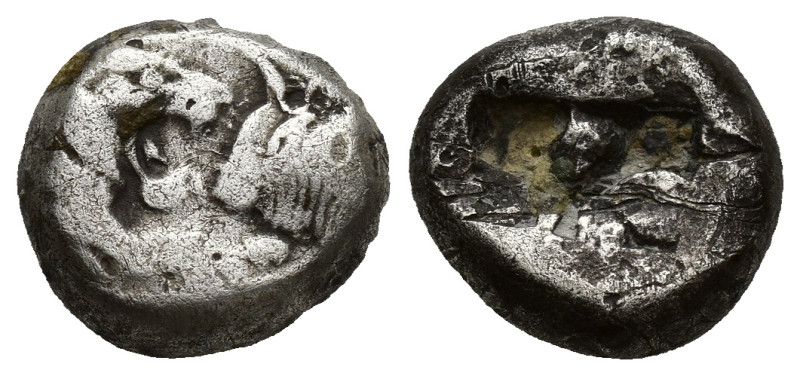 LYDIAN KINGDOM. Croesus (ca. 561-546 BC). AR half-stater or siglos (13mm, 4.36 g...