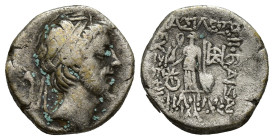 KINGS OF CAPPADOCIA. Ariobarzanes III Eusebes Philoromaios, 52-42 BC. Drachm (15mm, 3.70 g), year 11 = 42-41 BC. Diademed and bearded head of Ariobarn...