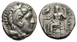 KINGS of MACEDON. Alexander III 'the Great'. 336-323 BC. AR Drachm (15mm, 4.20 g). Lampsakos mint. Struck under Kalas or Demarchos, circa 328/5-323 BC...