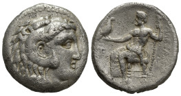 KINGS OF MACEDON. Alexander III 'the Great', 336-323 BC. Tetradrachm (24mm, 16.70 g), Head of Herakles to right, wearing lion's skin headdress. Rev. A...