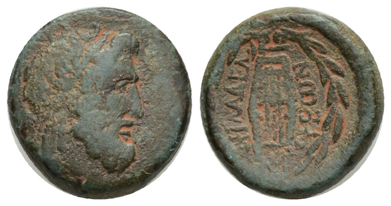 LYDIA. Philadelphia. Ae (16mm, 5.72 g) (1st century BC). Obv: Diademed head of Z...