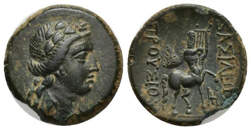 KINGS OF BITHYNIA. Prusias II Kynegos (182-149 BC). Ae. (19mm, 4.00 g) Nikomedei...