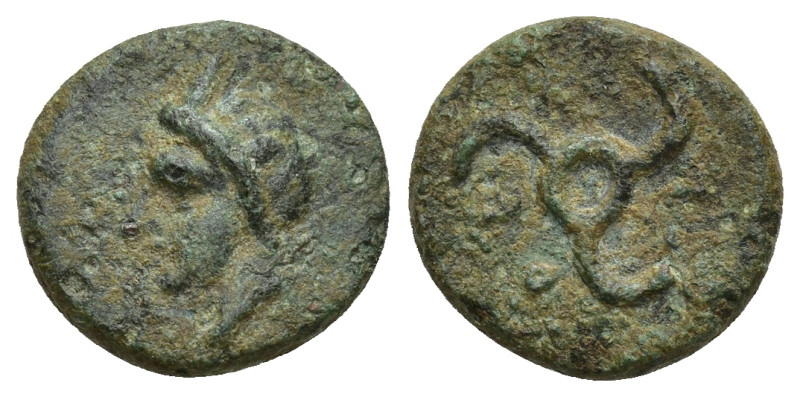 DYNASTS OF LYCIA. Perikles (Circa 380-360 BC). Ae. (12mm, 2.24 g) Obv: Horned he...