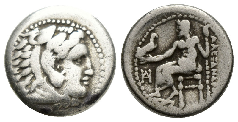 Kings of Macedon. Miletos. Alexander III "the Great" 336-323 BC. Drachm AR (16mm...