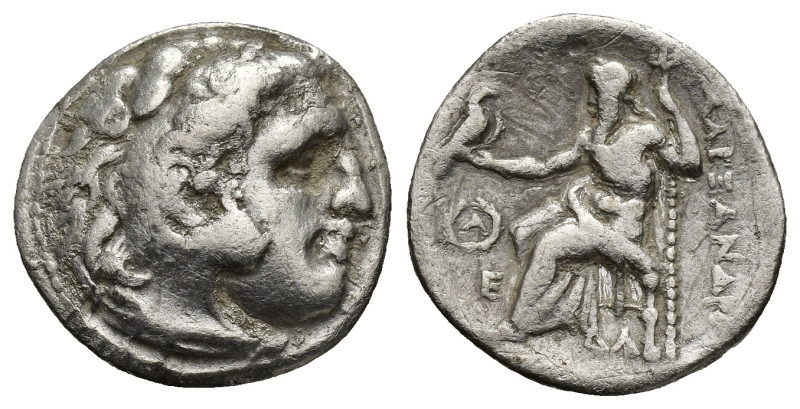 Kingdom of Macedon, Alexander III 'the Great' AR Drachm. (18mm, 3.70 g) Magnesia...