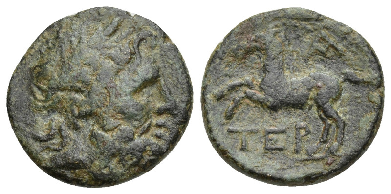 Pisidia, Termessus Major. civic issue. 1st century B.C. AE (17mm, 3.62 g). Laure...