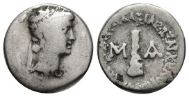 Kings of Cappadocia, Archelaos Philopatris Ktistes (36 BC - AD 17), AR Drachm (18mm, 3.38 g) Caesarea-Eusebeia, Dated regnal year MA/41; Diademed head...