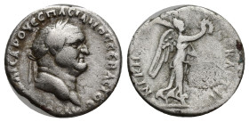 CAPPADOCIA, Caesarea, Vespasian (69-79) AR Drachm, (17mm, 3.19 g) year 6 = AD 73/4 Obv: ΑΥΤΟΚΡΑ ΚΑΙϹΑΡ ΟΥƐϹΠΑϹΙΑΝΟϹ ϹƐΒΑϹΤΟϹ - laureate head of Vespas...