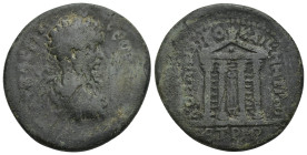 Pontos. Neocaesarea. Septimius Severus AD 193-211. Dated CY 146=AD 209/10 Bronze Æ (31mm, 15.86 g). AY K Λ CEΠ CEO[YHΡOC], laureate, draped, and cuira...