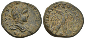 SYRIA, Seleucis and Pieria. Antioch. Elagabalus, 218-222. Tetradrachm (Billon, 23mm, 11.73 g), 219. AYT K M A ANTⲰNЄINOC CЄB Laureate head of Elagabal...