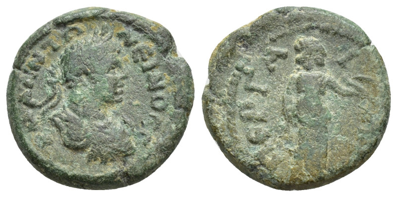 Pamphylia, Perge. Caracalla. A.D. 198-217. AE 20 (18mm, 4.76 g). Α Κ Μ Α ΑΝΤΩΝЄΙ...