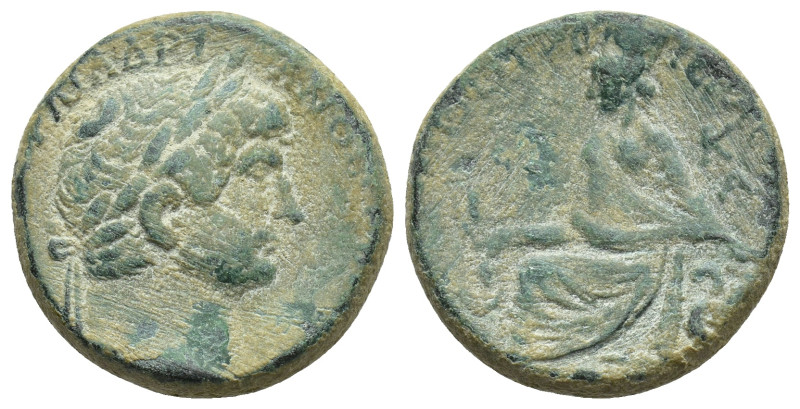 CAPPADOCIA, Tyana, Hadrian (117-138 AD) AE Bronze (21mm, 10.31 g) Obv: AVTO KAIC...