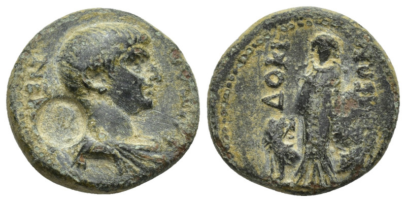 Phrygia. Dokimeion. Nero AD 54-68. Bronze Æ (18mm, 4.78 g) ΝΕΡΩΝ [ΚΑΙΣΑΡ], bare-...