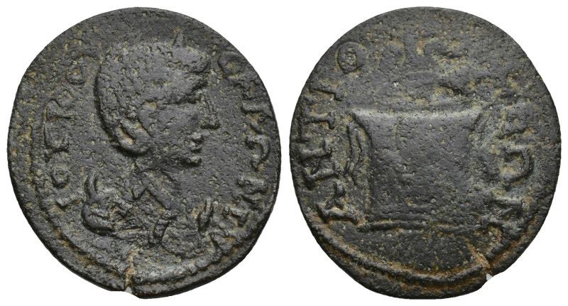 CARIA, Antiochia ad Maeandrum. Salonina. Augusta, AD 254-268. Æ (26mm, 7.49 g). ...
