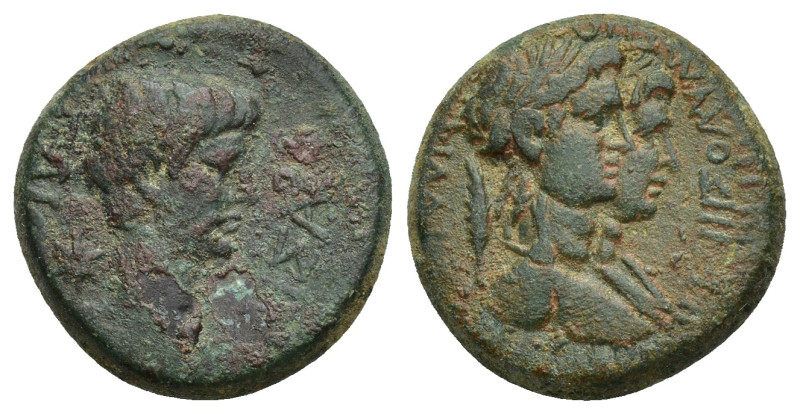 LYDIA. Philadelphia. Caligula (37-41). Ae. (17mm, 4.39 g) Hermogenes Olympionike...