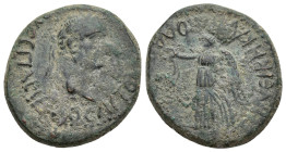 LYCAONIA. Laodicea Combusta. Vespasian (69-79). Ae. (23mm, 10.83 g) Obv: AYTOKPATωP KAICAP OYЄCΠACIANOC. Laureate head right. Rev: CЄBACTH NЄIKH KΛAYΔ...