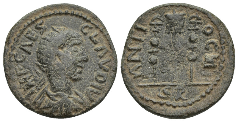 PISIDIA, Antiochia. Claudius II Gothicus. AD 268-270. Æ (25mm, 10.20 g). Radiate...