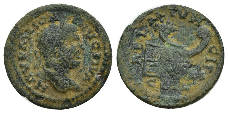 Thrace, Coela. Caracalla (198-217). Æ (19mm, 2.20 g). Laureate head r. R/ Prow r...