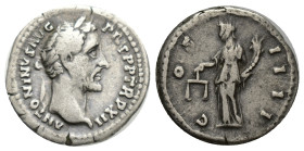 Antoninus Pius (138-161) AR denarius (Silver, 18mm, 3.00 g). Rome, 148-149. Obv: ANTONINVS AVG-PIVS P P TR P XII - laureate head of Antoninus Pius rig...