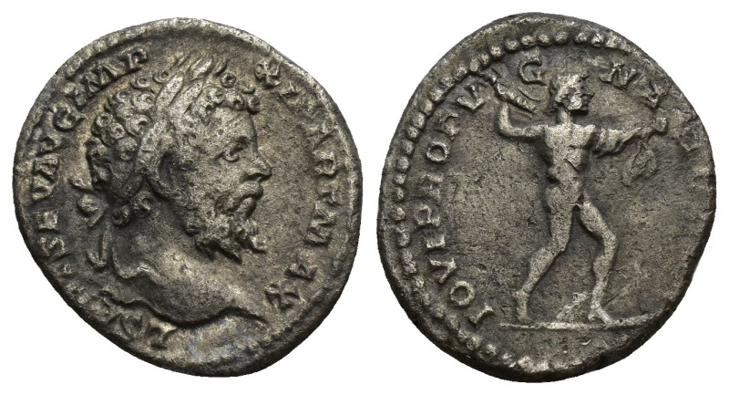 Septimius Severus AR Denarius. (18mm, 3.14 g) Rome, AD 197-200. L SEPT SEV AVG I...