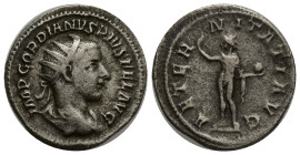 Gordian III, 238-244. Antoninianus (Silver, 22mm, 4.00 g), Rome, 241-243. IMP GORDIANVS PIVS FEL AVG Radiate, draped and cuirassed bust of Gordian to ...