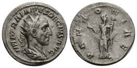 TRAJANUS DECIUS (249-251). Antoninianus. (22mm, 3.50 g) Rome. Obv: IMP TRAIANVS DECIVS AVG. Radiate, draped and cuirassed bust right. Rev: PANNONIAE. ...
