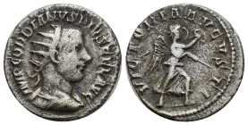 GORDIAN III (238-244). Antoninianus. (21mm, 4.17 g) Antioch. Obv: IMP GORDIANVS PIVS FEL AVG. Radiate and cuirassed bust right. Rev: VICTORIA AVGVSTI....