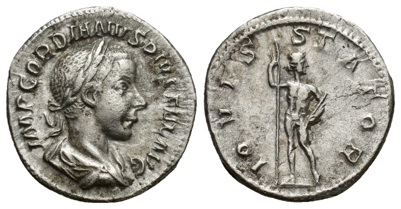 Gordian III. AD 238-244. Rome Denarius AR (19mm, 2.69 g). IMP GORDIANVS PIVS FEL...