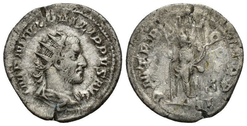 PHILIP I. 244-249 AD. AR Antoninianus (22mm, 4.22 g). Struck 247 AD. Antioch min...