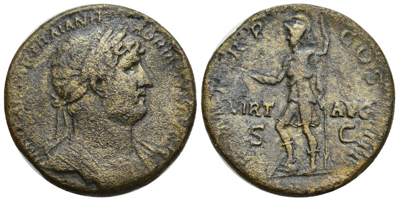 Hadrian (AD 117-138). AE sestertius (33mm, 25.87 g). ANACS EF 40. Rome, AD 122-1...