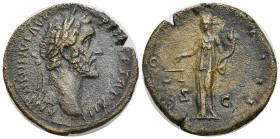 ANTONINUS PIUS, (A.D. 138-161), AE sestertius, Rome mint, issued 148-9, (32mm, 17.00 g), obv. ANTONINVS AVG PIVS P P TR P XII, laureate head to right,...