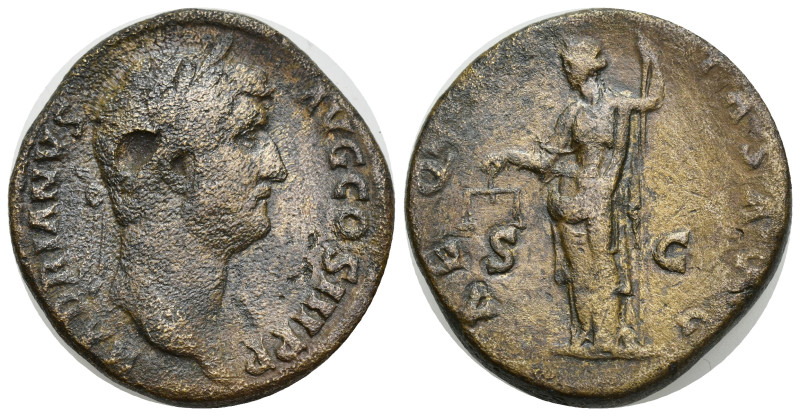 Hadrian AD 117-138. Rome Sestertius Æ (31mm, 25.50 g) HADRIANVS AVG COS III P P,...