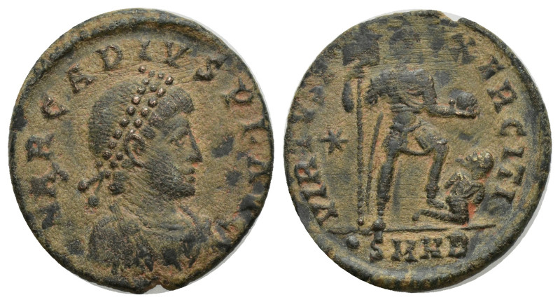 Arcadius. A.D. 383-408. Æ (21mm, 4.34 g). Cyzicus, A.D. 388-392. DN ARCADIVS PF ...