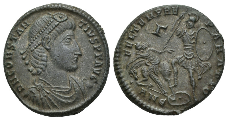 Constantius II Æ Centenionalis. (21mm, 5.63 g) Antioch, AD 348-350. DN CONSTANS ...