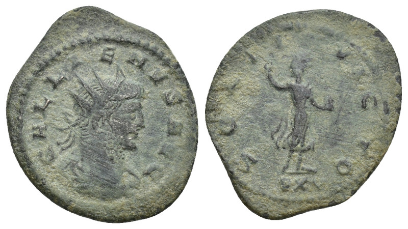 Gallienus AD 253-268. Antioch Antoninianus Billon (19mm, 2.82 g). GALLIENVS AVG,...