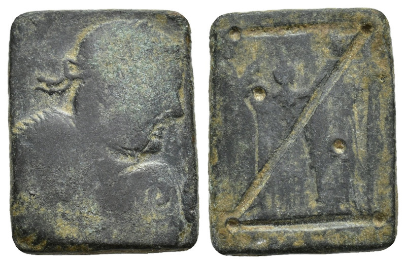 Byzantine Weights, Circa 5th-6th century. Weight of 1 Nomisma (Bronze, 19mm, 4.3...