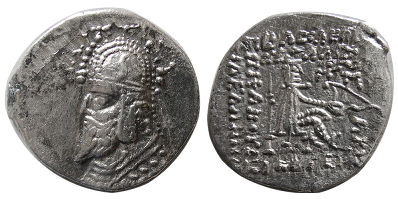 KINGS of PARTHIA. Phraates III. 70/69-58/7 BC. AR Drachm (3.81 gm; 20 mm). Rhaga...