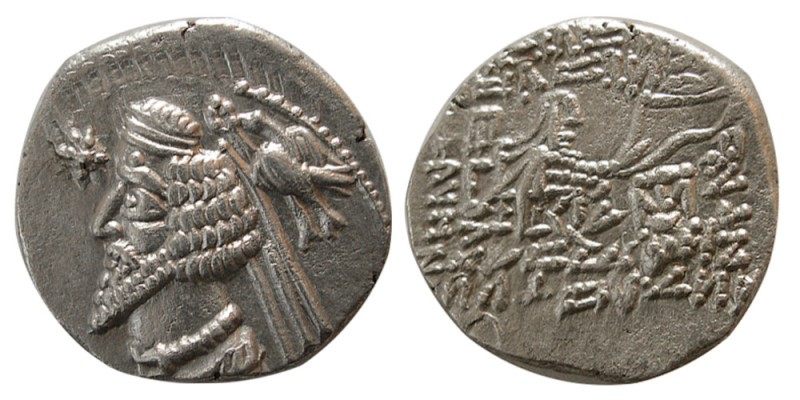 KINGS of PARTHIA. Phraates IV (38/7-2 BC). AR Drachm (3.60 gm; 18 mm). Ekbatana ...
