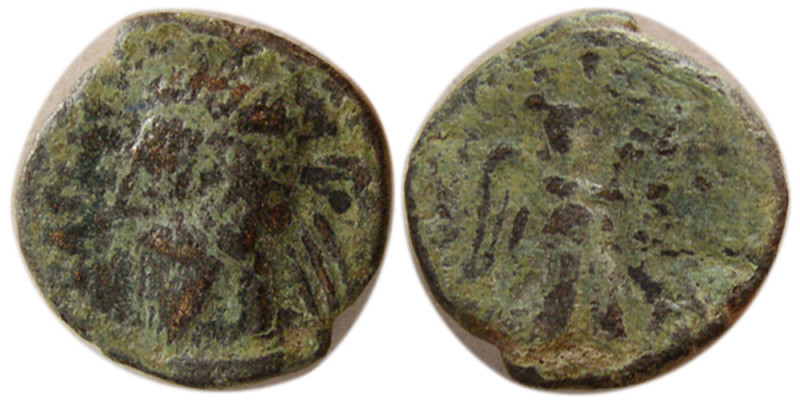 KINGS of PARTHIA. Vonones I (AD 8-12). Æ chalkous (1.17 gm; 12 mm). Mint = Ecbat...