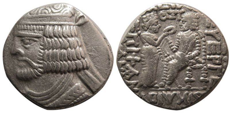 KINGS of PARTHIA. Vardanes II (Circa AD 55-58). AR Tetradrachm (14.22 gm; 25 mm)...